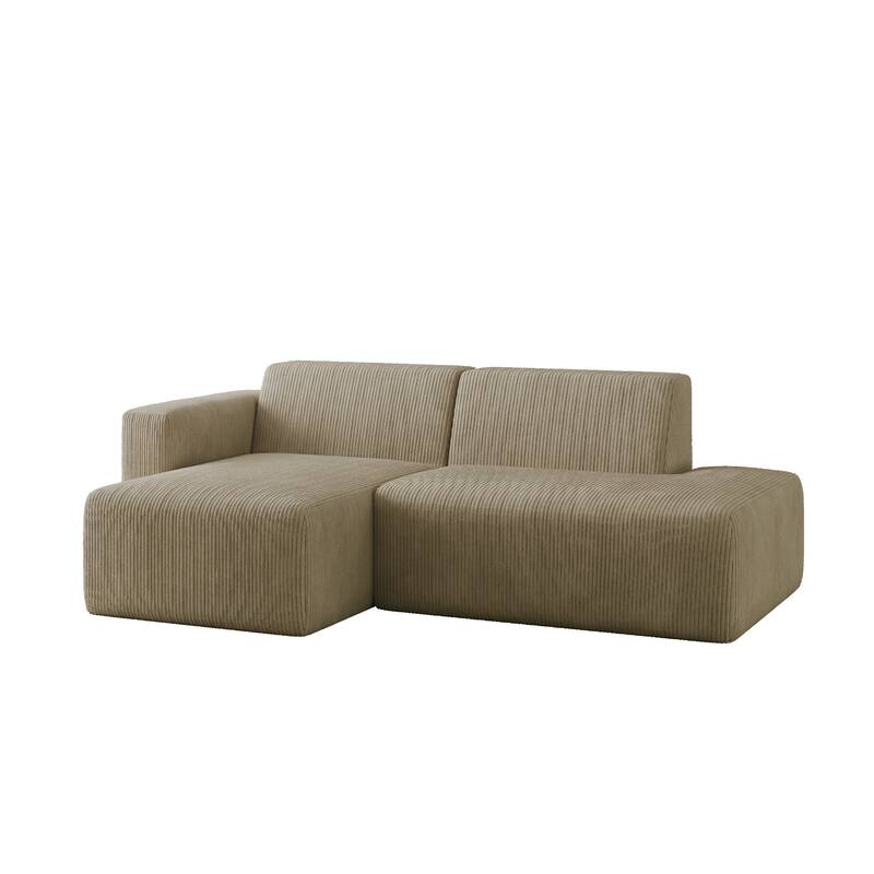 Oversized Corduroy Modular Sectional Fabric Sofa