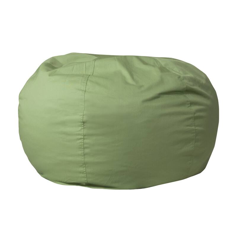 Oversized Refillable Bean Bag Chair for Kids and Adults - Green