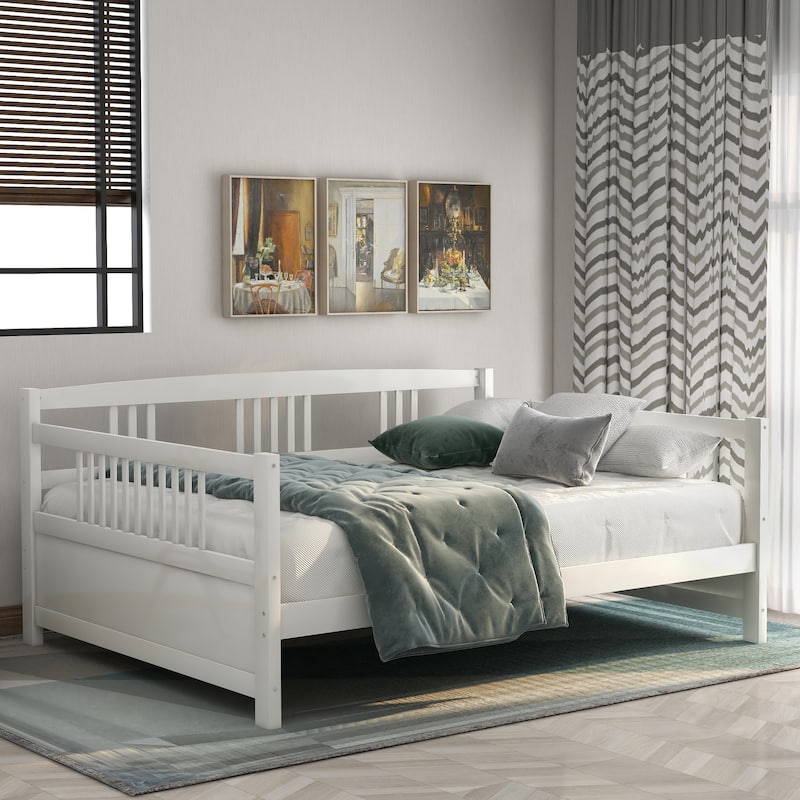 Bedroon Wooden Daybed - White - Full