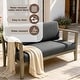 preview thumbnail 157 of 195, Outdoor Teak Solid Wood Patio Furniture Set Loveseat Armchair Table Collection