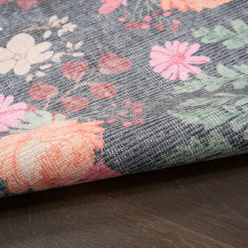 Nourison Botanical Washables Indoor only Floral Patterned Area Rug