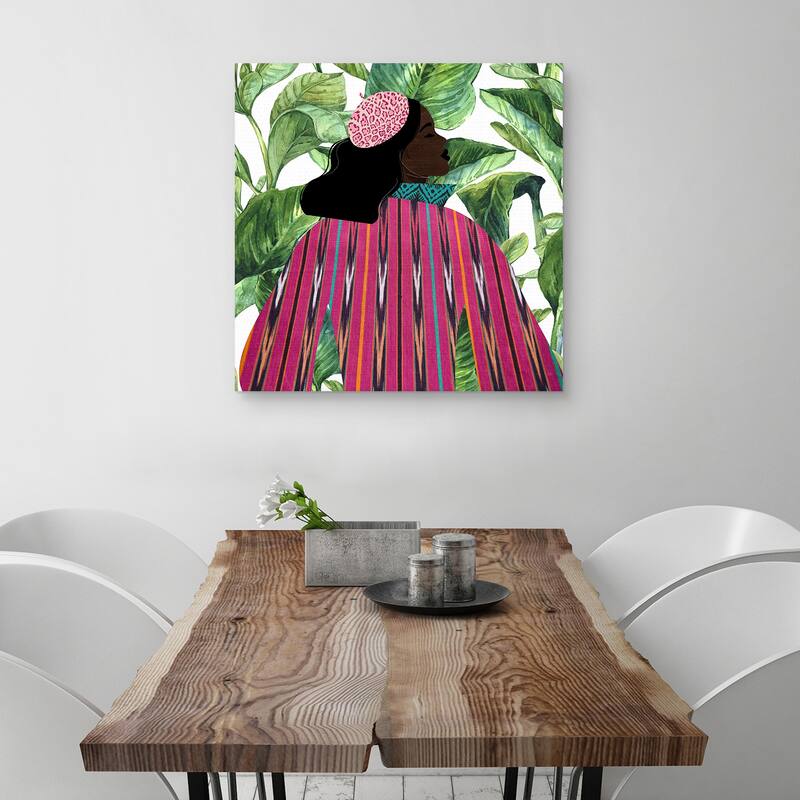 Girlie Girl Palm by Synthia SAINT JAMES Canvas Art Print