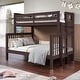 preview thumbnail 20 of 26, Taylor & Olive Trillium Twin over Full Bunk Bed with End Ladder Dark Cherry