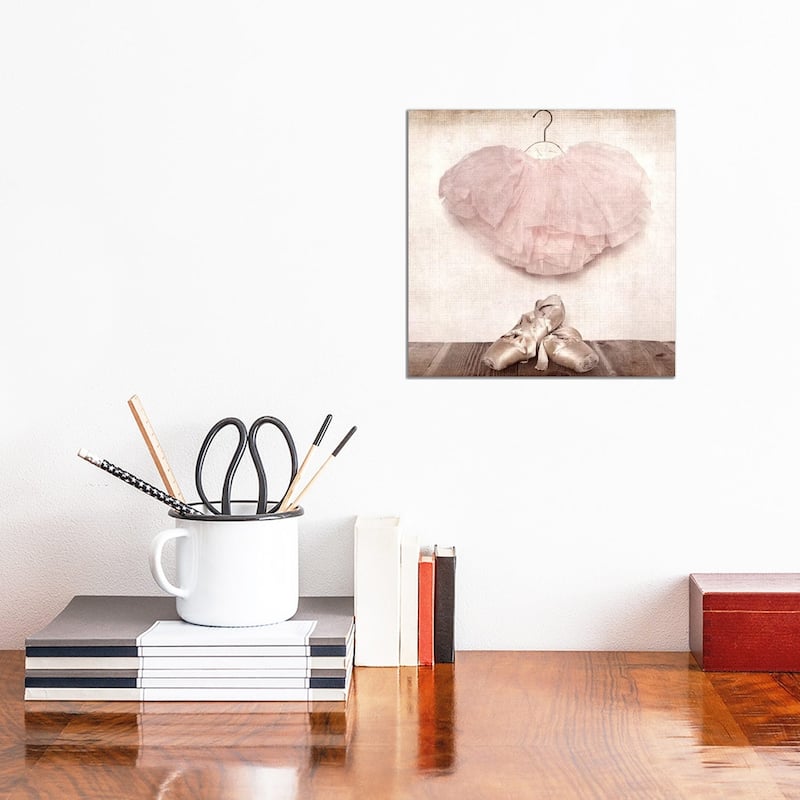 iCanvas "Ballet Slippers And Tutu" by Saint and Sailor Studios Canvas Print - 12x12x0.75