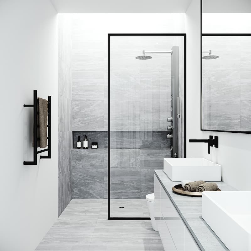 VIGO Ellington 59" H x 6" W 4-Jet Shower Panel with Round Shower Head