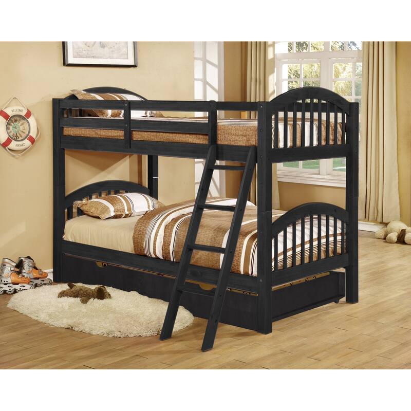 Glenmount Convertible Twin Arched Bunk Bed