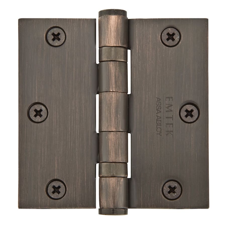 Emtek 3-1/2" x 3-1/2" Plated Steel Heavy Duty Square Corner Ball