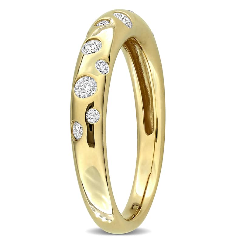 Miadora 1/3ct TW Diamond Band in 10k Yellow Gold