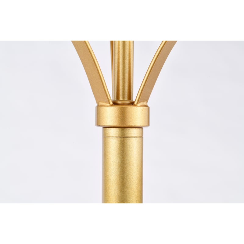 Gizella 10 Inch Glam Crystal Matte Gold Table Lamp 1-Light - N/A