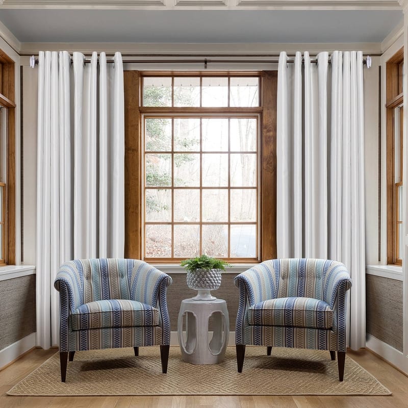 UTOPIA ALLEY Wall Mounted 3/4 Inch Curtain Rod - Adjustable Drapery Rods, Bedroom & Living Room Decorative Curtain Rods