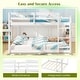 preview thumbnail 19 of 18, Costway Full Over Full Bunk Bed with Full-length Guardrails &