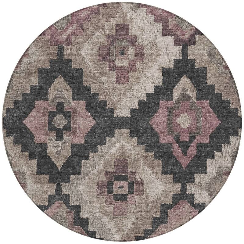 HomeRoots Aztec Transitional Rectangle Outdoor Rug