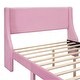 preview thumbnail 7 of 9, Full Upholstered Bed with Velvet Headboard and Storage Drawer