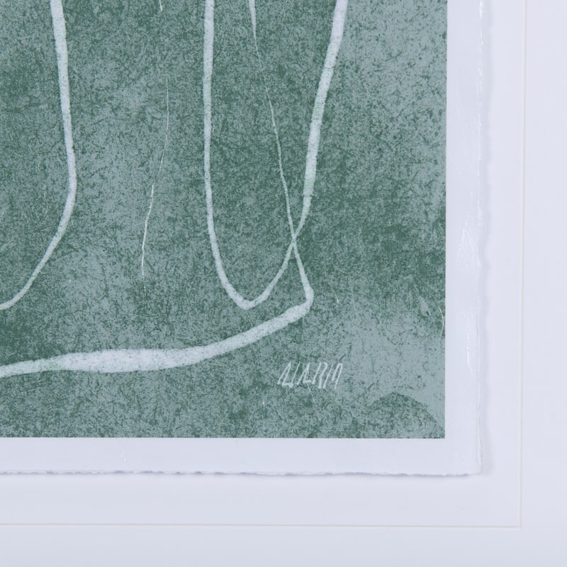 Thread Green I Framed Art Print
