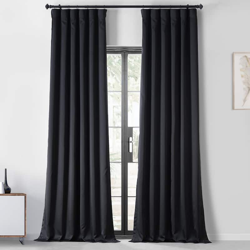 Exclusive Fabrics Performance Woven Blackout Curtain Pair (2 Panels)