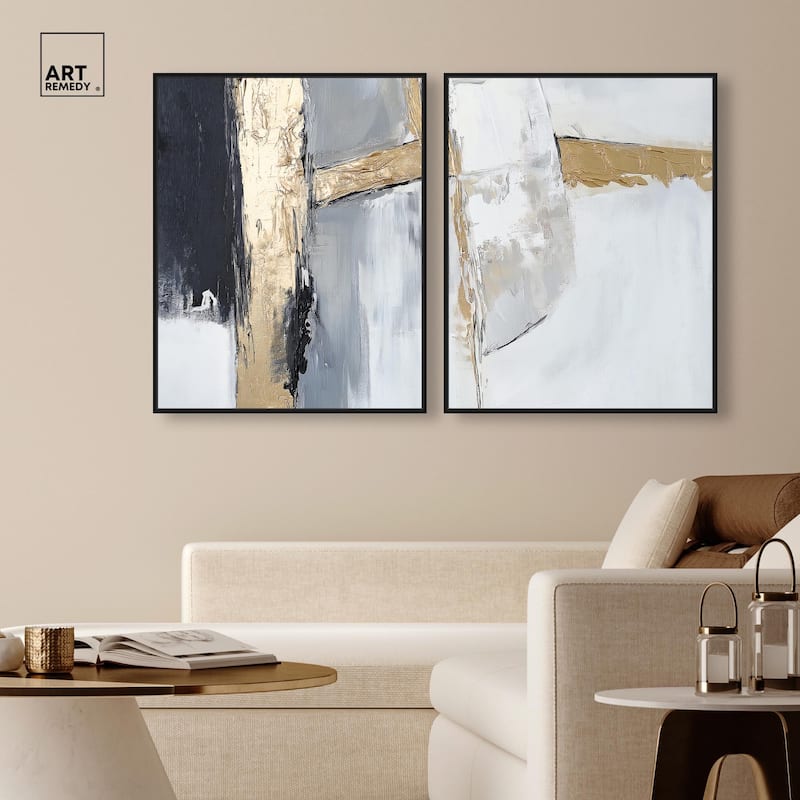 Cracks of Creation II Canvas Set of 2 by Art Remedy