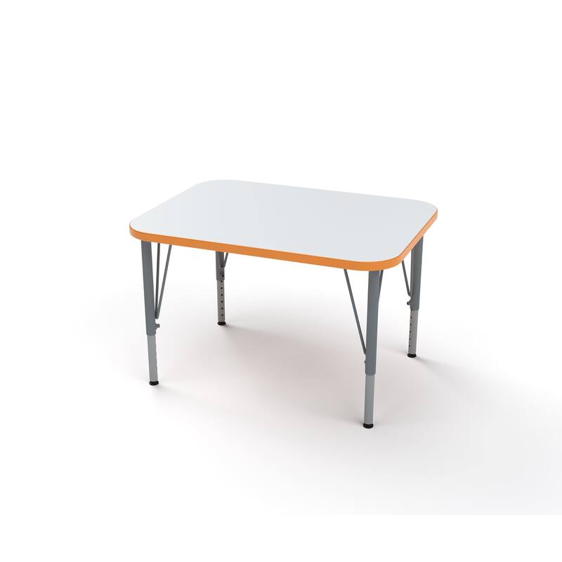 Tot Mate Versa Kids Desk Rectangle Large Surface (32" x 24") Classroom Table, Write-On/Wipe-Off Dry Erase Top