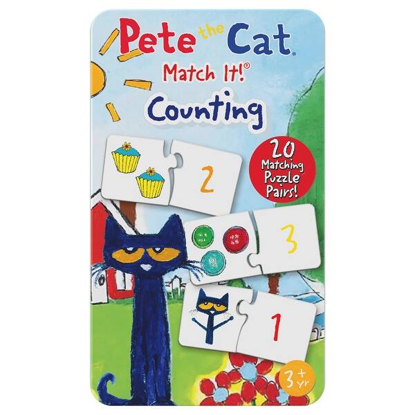 slide 2 of 4, The Learning Journey International Pete the Cat - Match It Tin - Counting - Multi Multi - Kids