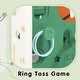 preview thumbnail 45 of 49, Freestanding Castle Climbing Playset with Slide, Tunnel, Ring Toss, and Basketball Hoop - Toy Storage Organizer for Kids
