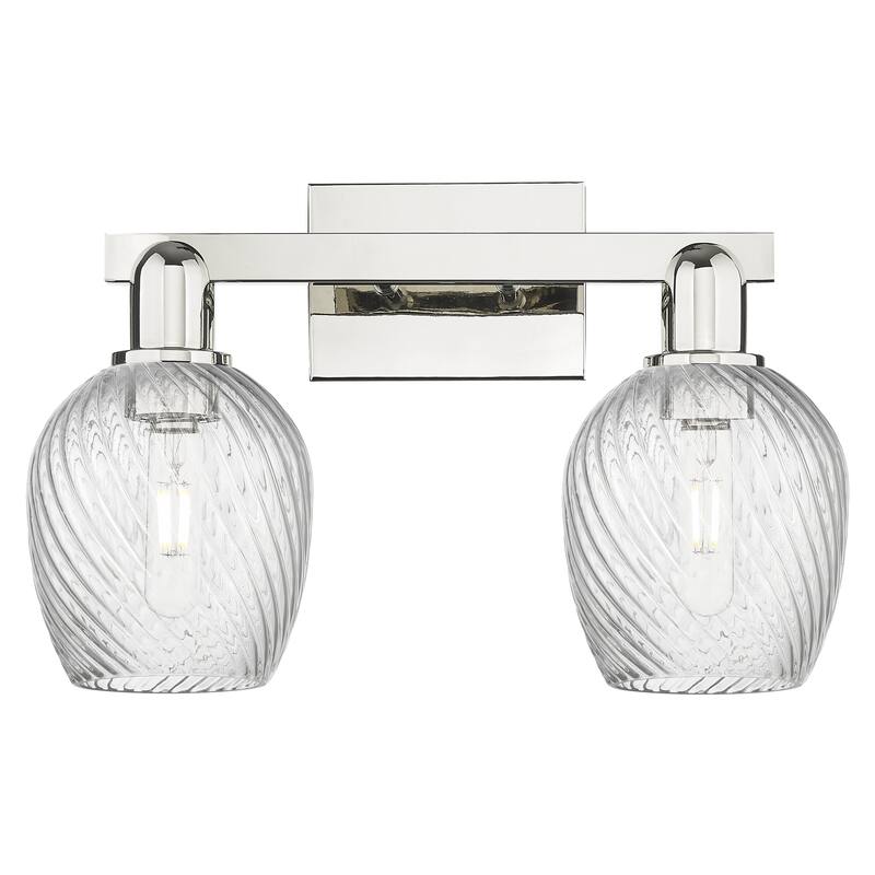 Innovations Lighting Endless Possibilities Arcadia - Salina - 2 Light 17" Bath Vanity Light - Clear/Polished Nickel