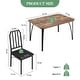 preview thumbnail 25 of 29, Dining Table Set for 2, Kitchen Table Chairs Set of 2 with PU Upholstered Cushion