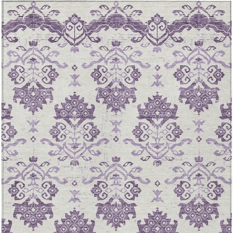 HomeRoots Oriental Transitional Rectangle Outdoor Rug