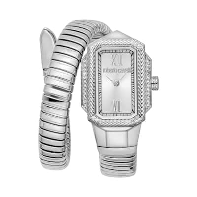 Roberto Cavalli Women's RC5L115M0015 Quartz Watch - Silver-Tone