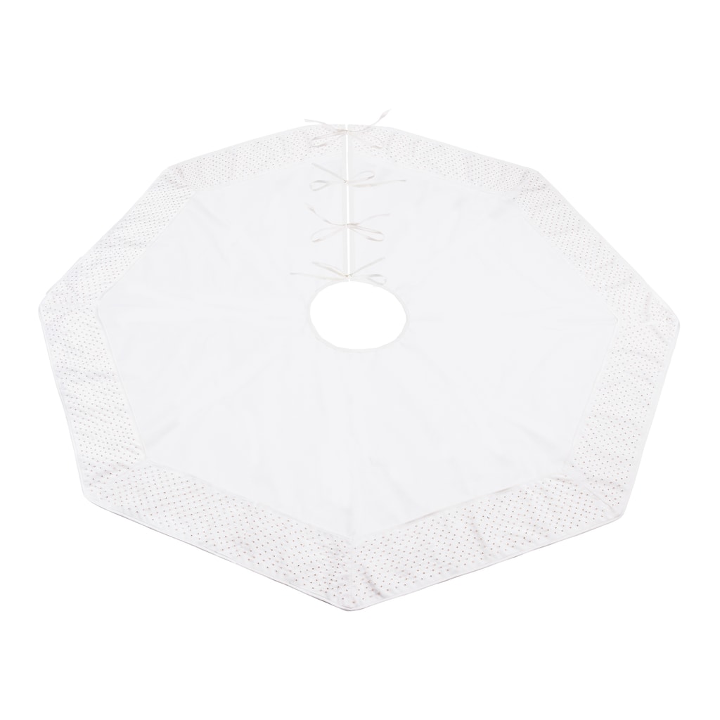 Beaded Christmas Tree Skirt 48"D