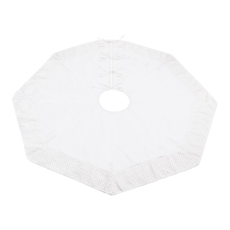 Beaded Christmas Tree Skirt 48"D