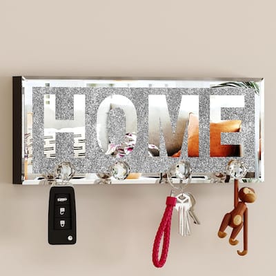 Mirrored Key Holder for Wall Decorative