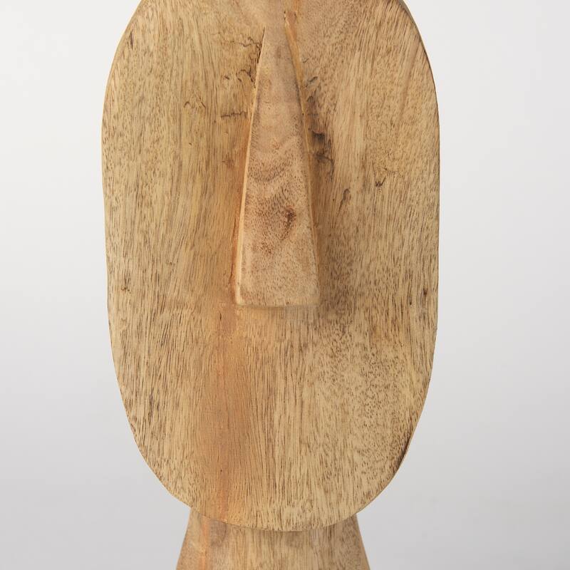 Ivan Large Wooden Head Sculpture
