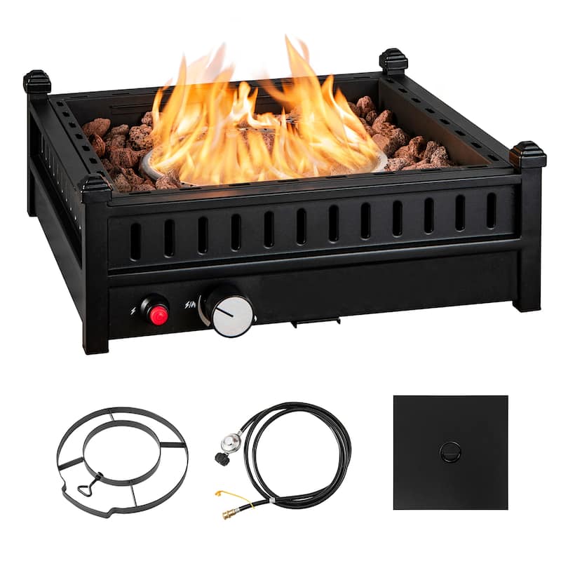 Portable Tabletop Fire Bowl 40,000 BTU Outdoor Gas Firepit