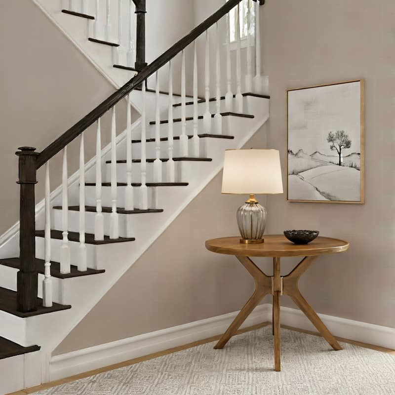 Solid Wood Cross Leg 38" Round Dining Table