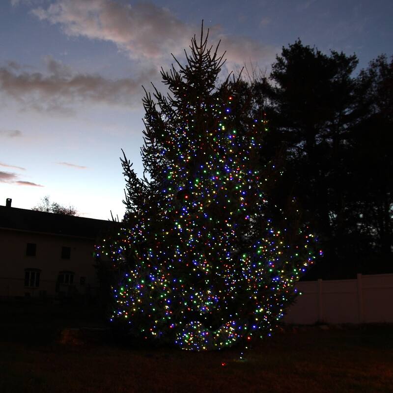 Holiday LITEUP 125 Solar Powered LED Christmas String Light - Multi-Colored (1,2 or 4 Pack)