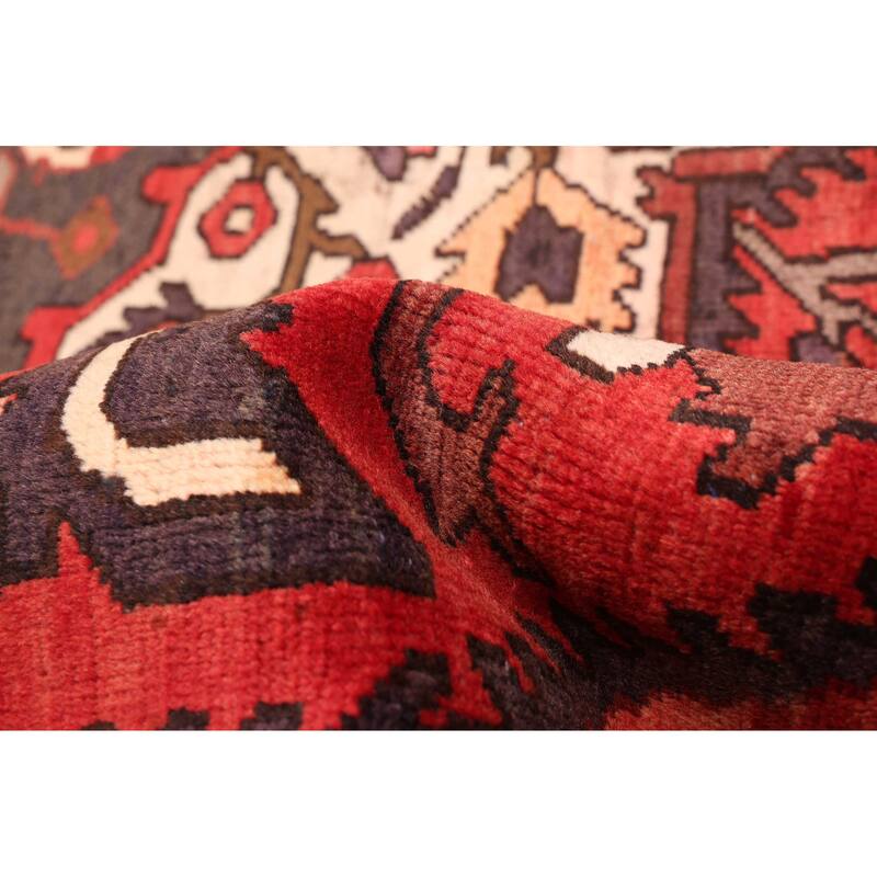 ECARPETGALLERY Hand-knotted Kayseri Vintage Red Wool Rug - 6'9 x 9'11