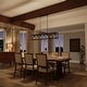 preview thumbnail 32 of 50, Kiro 7-light Farmhouse 48In Linear Chandelier Rectangle Dining Lights with UL - 48'' W x 7.78'' D x 11'' H