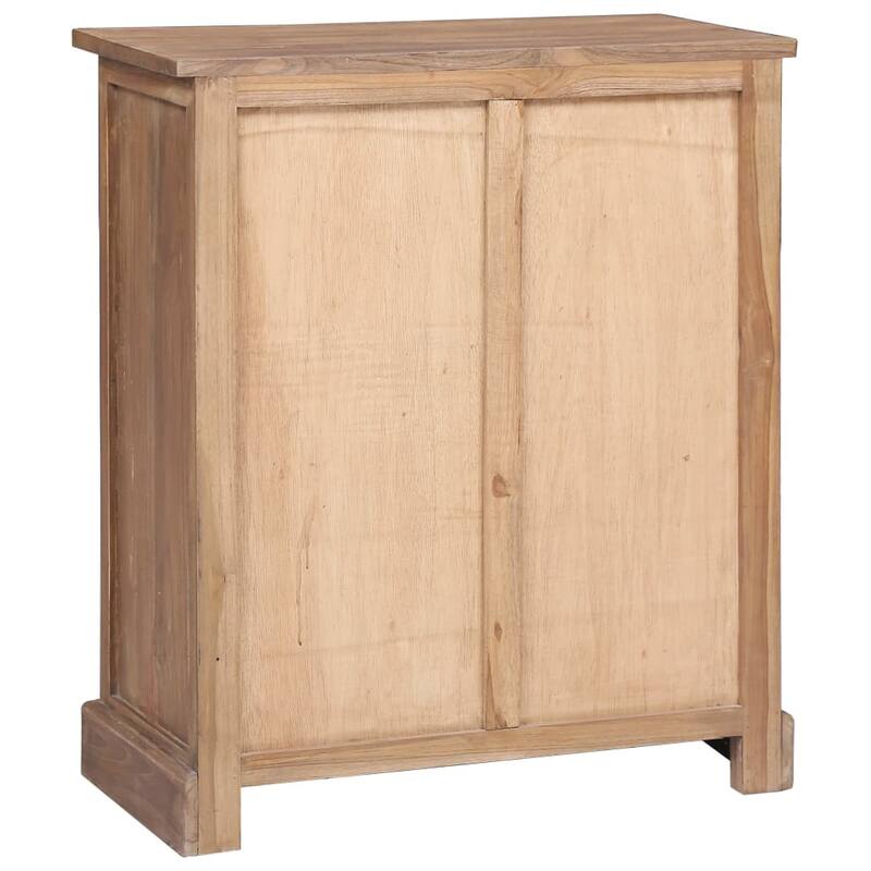 vidaXL Side Cabinet 25.6"x11.8"x29.5" Solid Teak