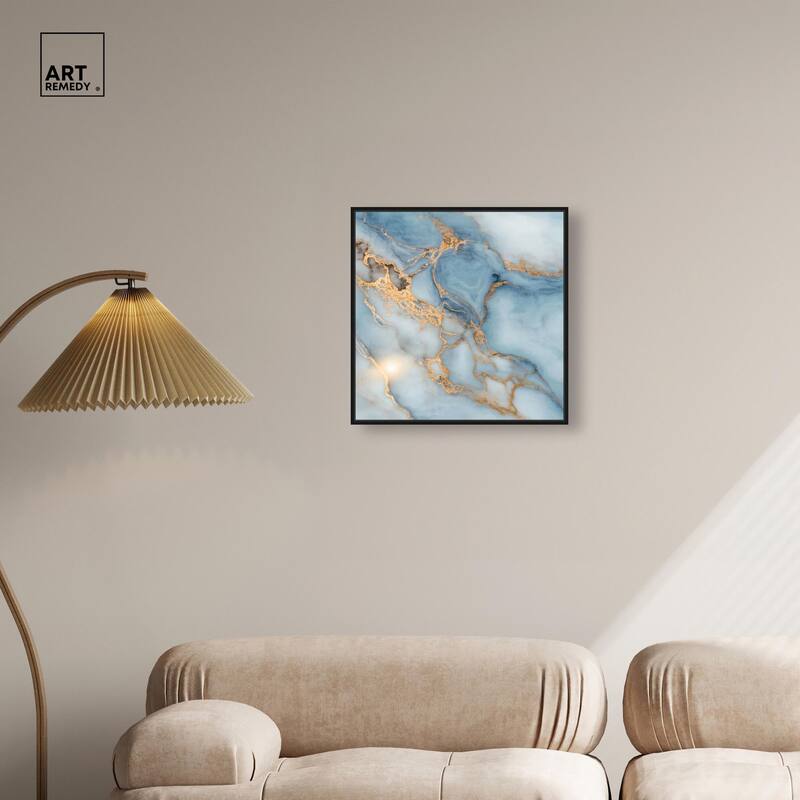 Azure Veins Canvas by Art Remedy