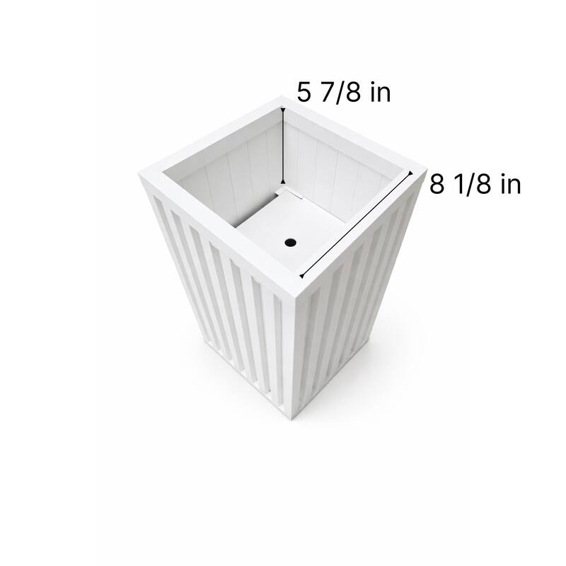 Square Grove Column Planter