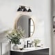 preview thumbnail 16 of 29, Modern Farmhouse Black Gold 3-Light Bathroom Vanity Lights Dimmable Wall Sconces