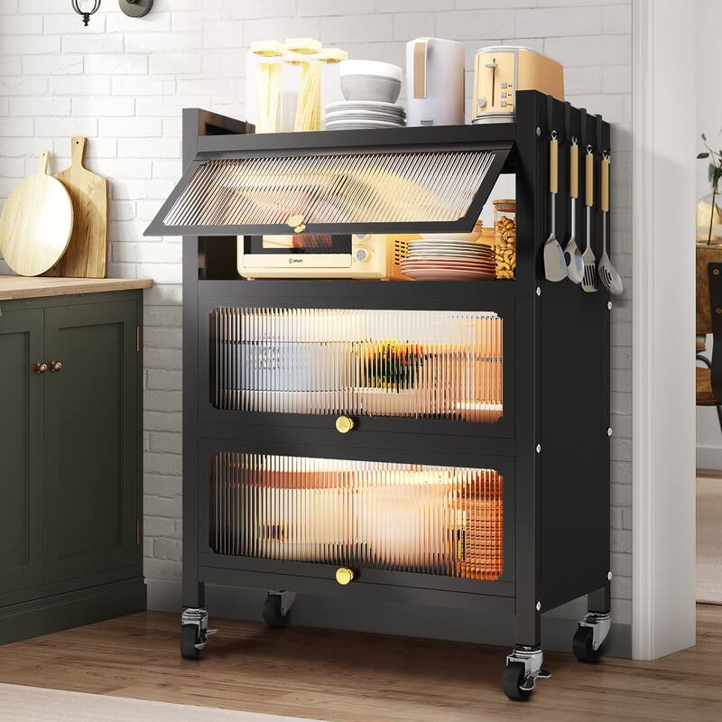 MEGA CASA 4 - Layer Steel Accent Cabinet with Door - N/A