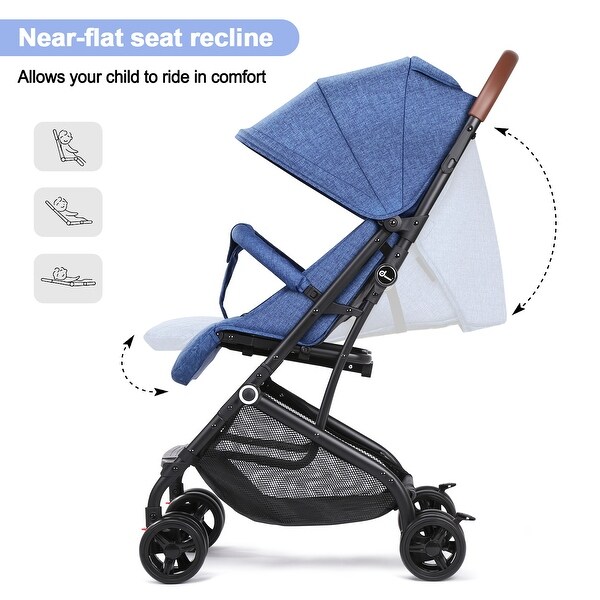 umbrella stroller recline flat