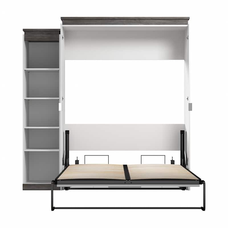 Orion Queen Murphy Bed with Shelves (87W) by Bestar