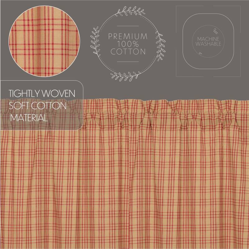 Sawyer Mill Plaid Balloon Valance - Balloon Valance 60x15 - Balloon Valance 60x15