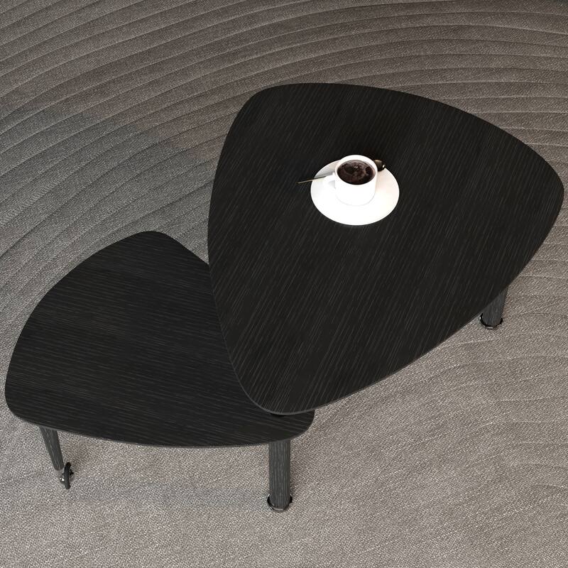 Rotating Coffee Table with Storage, 360° Swivel Modern Cocktail Table, Solid Wood Legs & Easy Assembly