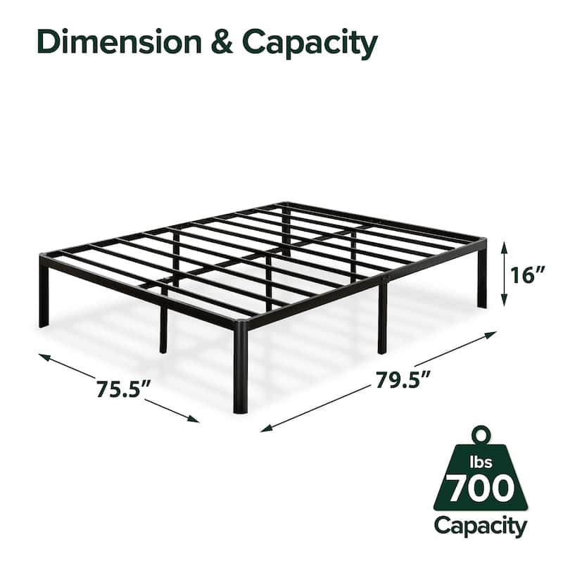 Priage by Zinus 16 Inch Metal Platform Bed - King