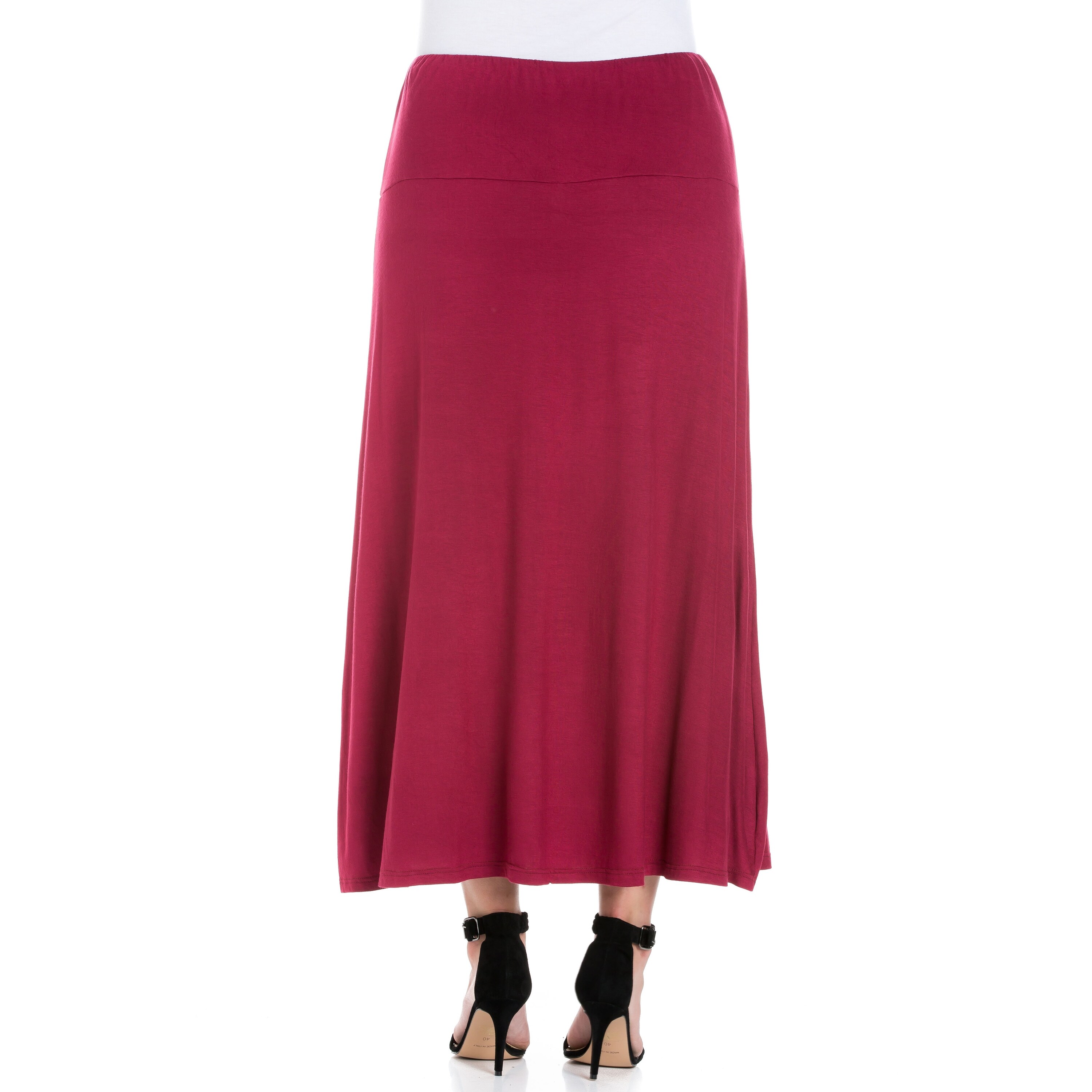 plus size velvet maxi skirt