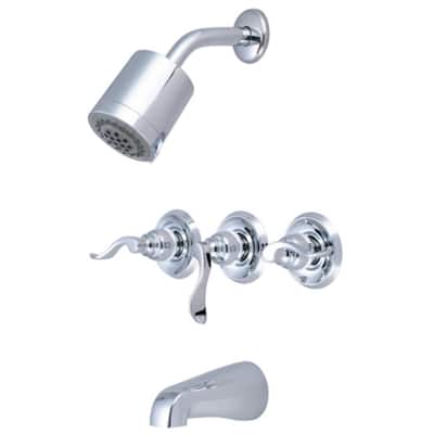 Kingston Brass NuWave French Tub and Shower Trim Package with 1.8 GPM