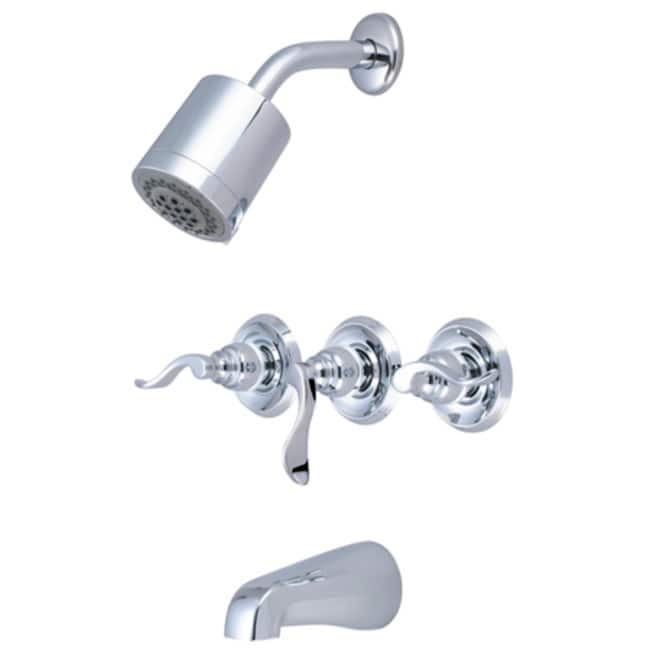 Kingston Brass NuWave French Tub and Shower Trim Package with 1.8 GPM
