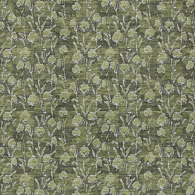 HomeRoots Floral Transitional Rectangle Outdoor Rug